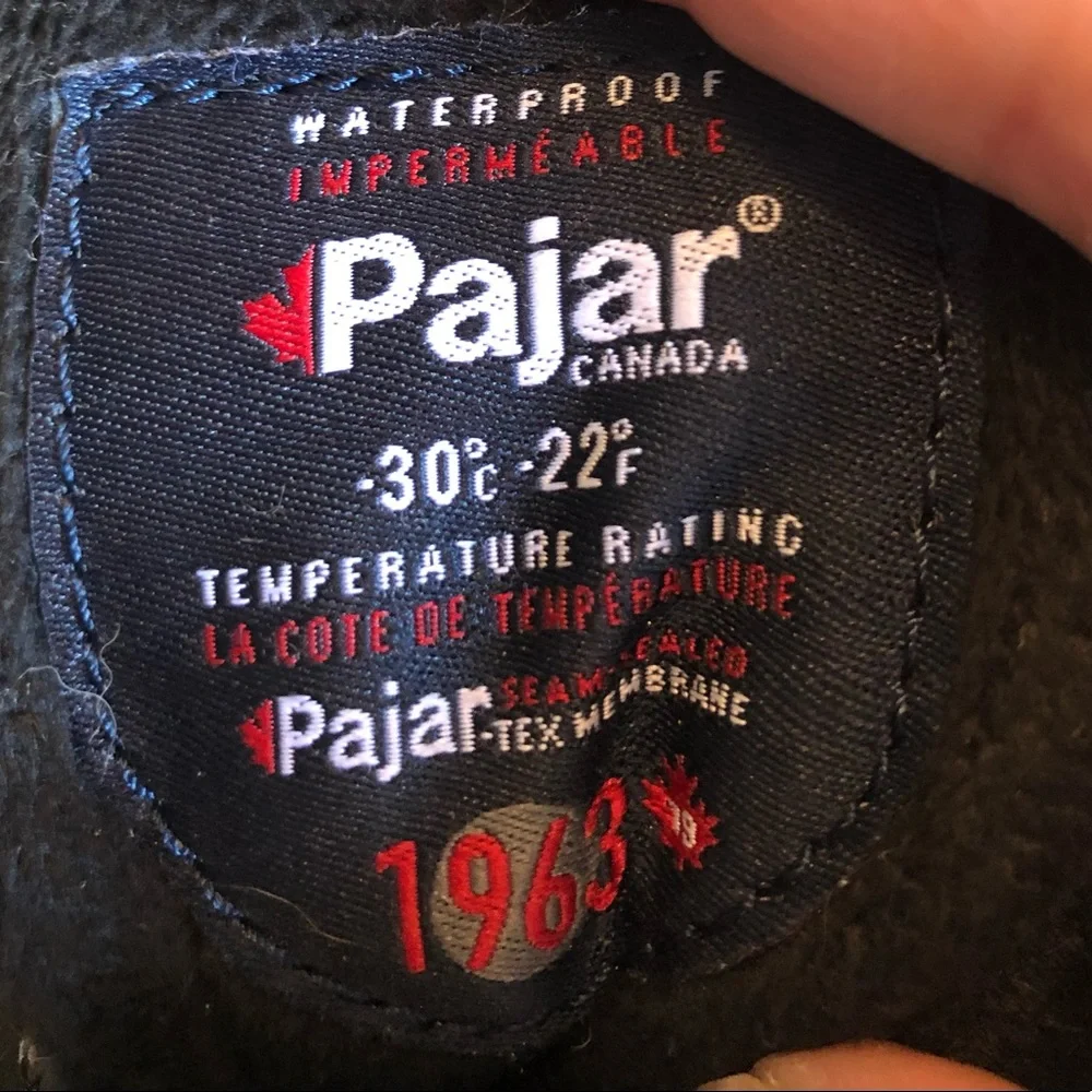 Pajar Canada Galat Winter Waterproof Shearling Boots 37/6.5.